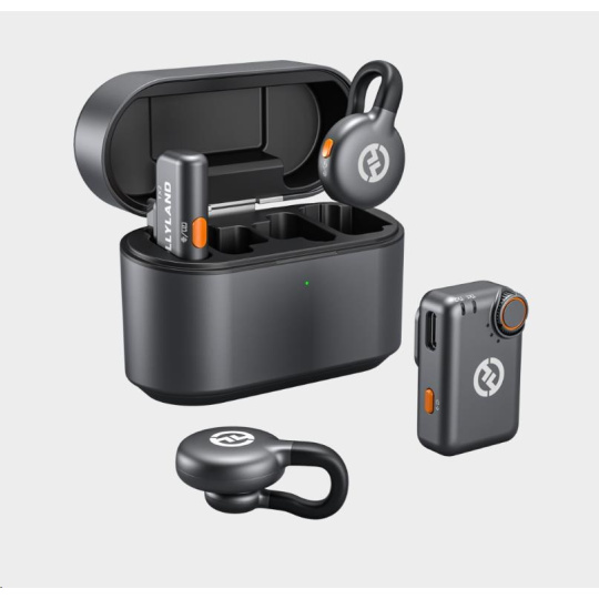 Hollyland LARK M2S Mini Combo Wireless Lavalier Microphone Mini Combo (Space Gray) Hollyland LARK M2S Mini Combo Wireless Lavalier Microphone Mini Combo (Space Gray)