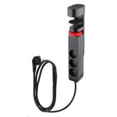 Viking síťová prodlužovací zásuvka R33S, 3x AC 230V, 1x USB-A, 2x USB-C, délka 1,4 m