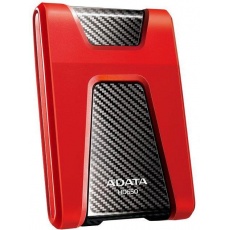 Externý pevný disk ADATA 2TB 2,5" USB 3.1 DashDrive Durable HD650, červený (gumový, odolný voči nárazom)