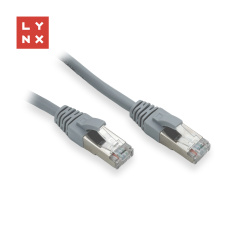 LYNX FTP patch kabel Cat5e PVC, CCA, 3m, šedý LYNX FTP patch kabel Cat5e PVC, CCA, 3m, šedý