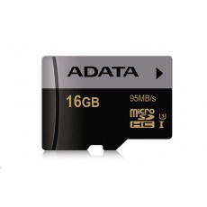 ADATA MicroSDHC karta 16GB Premier Pro UHS-I U3 (R:95MB) ADATA MicroSDHC karta 16GB Premier Pro UHS-I U3 (R:95MB)