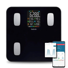 Salente MaxFit, chytrá osobní diagnostická fitness váha, Bluetooth, černá Salente MaxFit, chytrá osobní diagnostická fitness váha, Bluetooth, černá