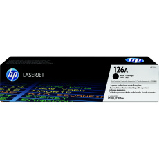 HP 126A Black LJ Toner Cart, CE310A (1,200 pages)