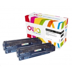 OWA Armor toner pre HP LJ P1002,1100,1102,1103,1104,1106,1108,M1130,1132,1136,1210,1212 2x1600 strán, CE285AD, čierny