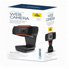 Webová kamera PLATINET 720P, zabudovaný digitálny mikrofón, USB Webová kamera PLATINET 720P, zabudovaný digitálny mikrofón, USB