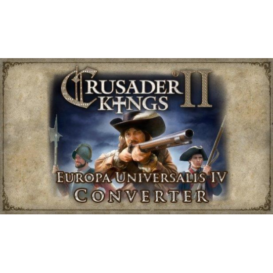 Crusader Kings II: Europa Universalis IV Converter (PC) klíč Steam Crusader Kings II: Europa Universalis IV Converter (PC) klíč Steam