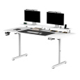 Pracovný stôl, elektricky nastaviteľná výška, 160X70 cm, 72-117 cm, HIGHLANDER XXL WHITE, biely, ULTRADESK