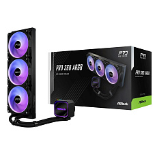 ASROCK Vodní chladič Pro 360 ARGB, 3x120mm, LGA1851, AM5, černá