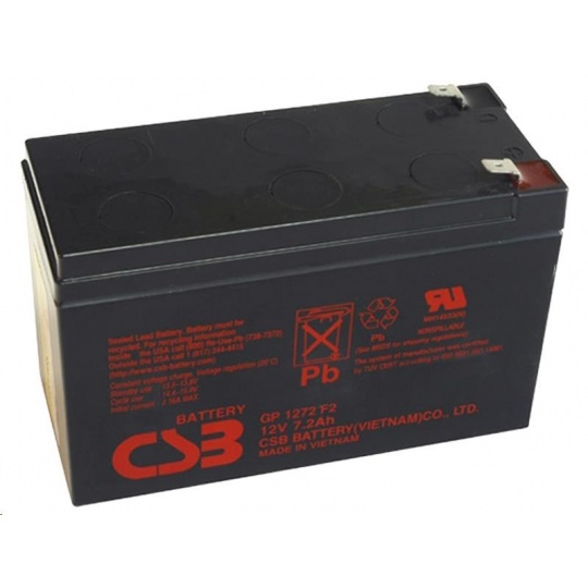 Olovená batéria CSB 12V 7,2Ah F2 (GP1272F2)
