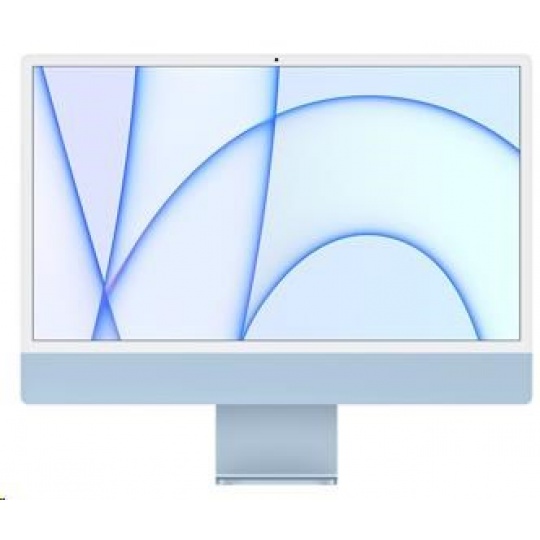 APPLE 24-inch iMac with Retina 4.5K display: M1 chip with 8-core CPU and 8-core GPU, 256GB - Blue