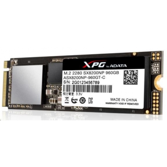 ADATA SSD 1TB XPG SX8200 Pro PCIe Gen3x4 M.2 2280 (R:3500/W:3000 MB/s)