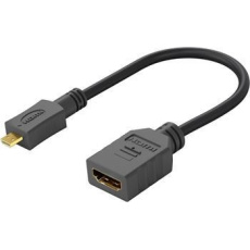 PremiumCord Flexi adaptér HDMI Typ A samice - micro HDMI Typ D samec pro ohebné zapojení