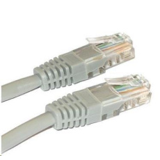 XtendLan patch kábel Cat5E, UTP - 50m, sivý
