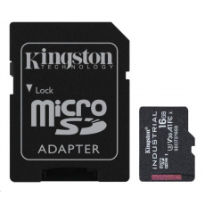 Karta Kingston 16GB microSDHC Industrial C10 A1 pSLC + adaptér SD