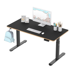 Detský pracovný stôl, elektricky nastaviteľná výška, 120X60 cm, 55-81 cm, PULSAR, čierny, ULTRADESK Detský pracovný stôl, elektricky nastaviteľná výška, 120X60 cm, 55-81 cm, PULSAR, čierny, ULTRADESK