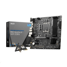 MSI MB Sc LGA1700 PRO B660M-P WIFI DDR4, Intel B660, 4xDDR4, 1xDP, 1xHDMI, 1xVGA, WI-FI. mATX MSI MB Sc LGA1700 PRO B660M-P WIFI DDR4, Intel B660, 4xDDR4, 1xDP, 1xHDMI, 1xVGA, WI-FI. mATX