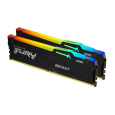 KINGSTON DIMM DDR5 32GB (Kit of 2) 6800MT/s CL34 Non-ECC FURY Beast RGB XMP, Černá