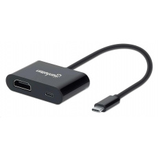 MANHATTAN Adapter USB-C na HDMI, 4K@60Hz, černá