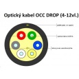 Optický kabel XtendLan DROP FTTx, 12x 9/125 SM, G.657A, LS0H, černý, cívka 1km