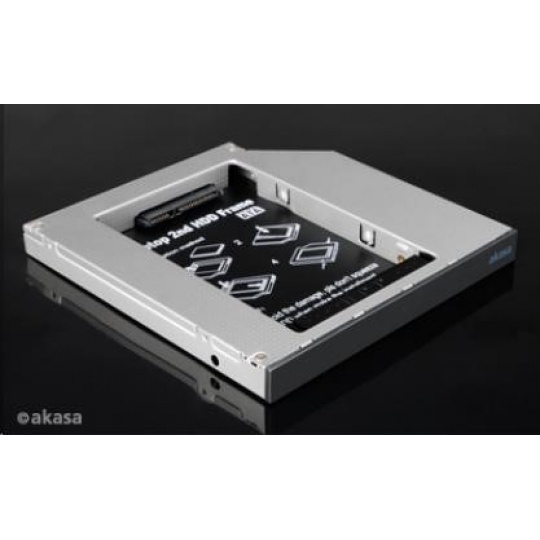 AKASA HDD box N.Stor S12, 2.5" SATA HDD/SSD v šachte pre optickú jednotku SATA (výška HDD do 13 mm)