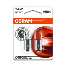 OSRAM autožárovka T4W STANDARD 12V 4W BA9s (Blistr 2ks) OSRAM autožárovka T4W STANDARD 12V 4W BA9s (Blistr 2ks)