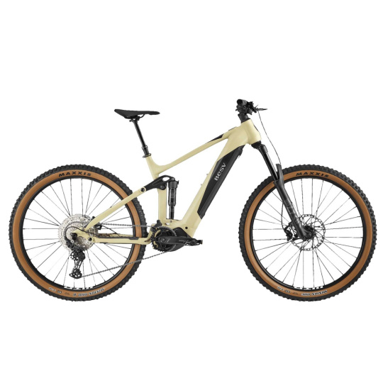 Horský celoodpružený elektrobicykel TRS 1.5, Čierna/Modrá/Biela