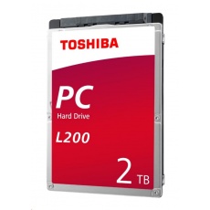 TOSHIBA HDD L200 Laptop PC (SMR) 2TB, SATA III, 5400 ot./min, 128MB cache, 2,5", 9,5 mm, BULK