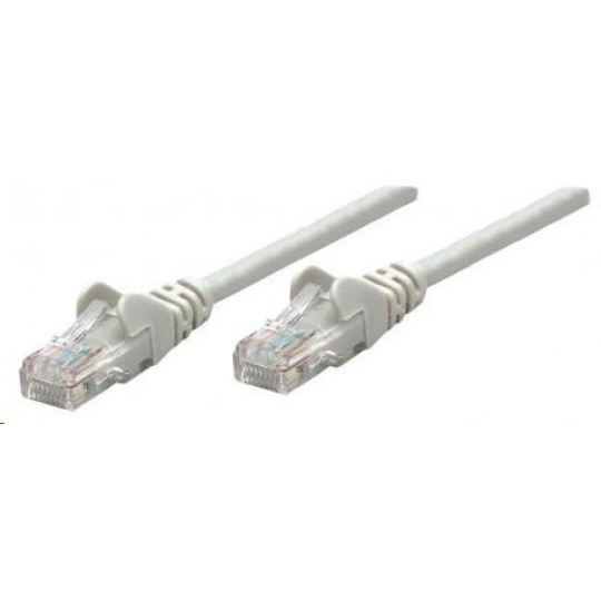 Intellinet patch kábel, Cat6A Certified, CU, SFTP, LSOH, RJ45, 1m, sivý