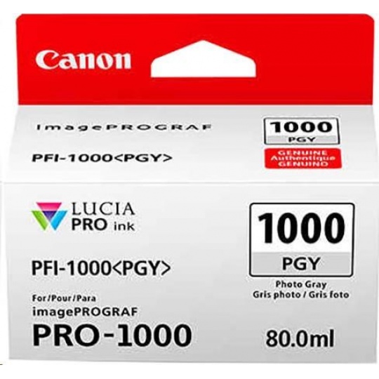 Canon BJ CARTRIDGE PFI-1000 PGY (nádržka s fotografickým atramentom)