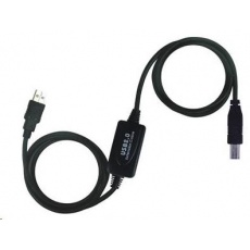 PREMIUMCORD USB 2.0 opakovač a prepojovací kábel A/M-B/M 10m