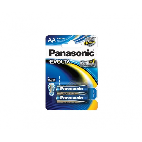 PANASONIC Alkalické baterie EVOLTA Platinum LR6EGE/2BP AA 1,5V (Blistr 2ks)