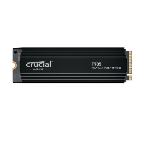 CRUCIAL SSD 1TB T705, M.2 2280, PCIe Gen5x4, R:13600/W:10200MB/s, Heatsink CRUCIAL SSD 1TB T705, M.2 2280, PCIe Gen5x4, R:13600/W:10200MB/s, Heatsink