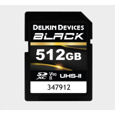 Delkin SDXC BLACK Rugged UHS-II R300/W250 (V90) 512GB (new) Delkin SDXC BLACK Rugged UHS-II R300/W250 (V90) 512GB (new)