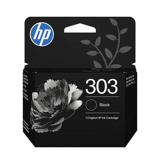 HP 303 Black Original Ink Cartridge (200 pages), T6N02AE HP 303 Black Original Ink Cartridge (200 pages), T6N02AE