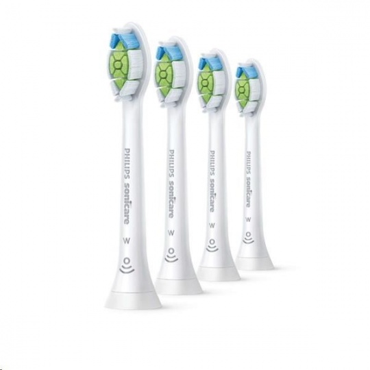 Philips HX6064/10 Sonicare Optimal White, náhradní hlavice, standardní velikost, 4 kusy, nasazovací, bílá