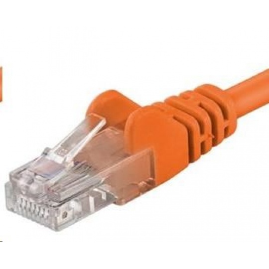 PREMIUMCORD Patch kábel UTP RJ45-RJ45 CAT5e 5m oranžový