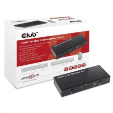 Club3D Video prepínač 4:1 HDMI 2.0 4K60Hz UHD, 4 porty