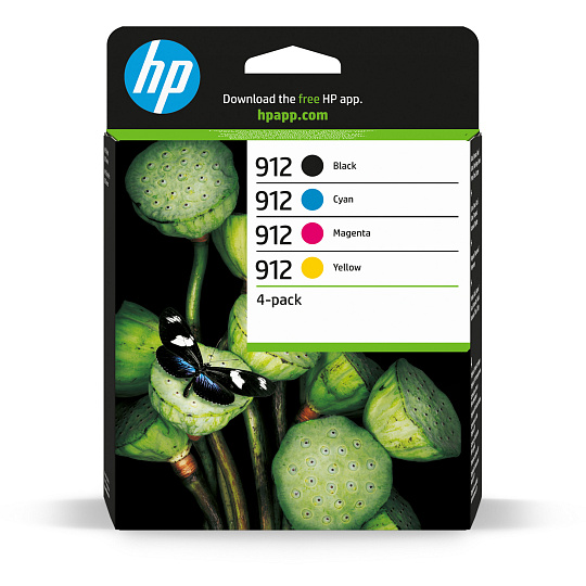HP 912 CMYK Original Ink Cartridge 4-Pack (315 / 315 / 315 / 250 pages)