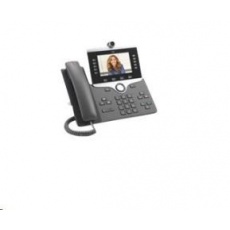 Cisco CP-8865-3PCC-K9=, telefón VoIP, 10 liniek, 2x10/100/1000, 5" displej, Wi-Fi, kamera, Bluetooth, 2xUSB, PoE