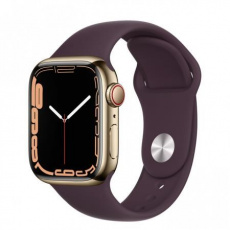 Apple Watch Series 7 Cell, 41mm Gold/Steel Case/D.Cherry SportBand Apple Watch Series 7 Cell, 41mm Gold/Steel Case/D.Cherry SportBand