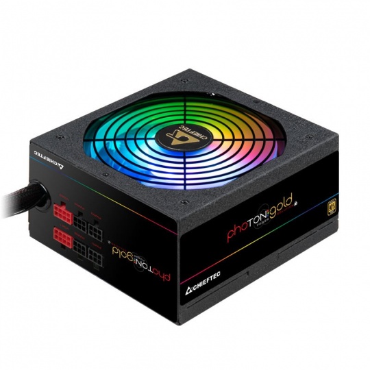 Napájací zdroj CHIEFTEC Photon Gold, GDP-650C-RGB, 650W, ATX-12V V.2.3/EPS-1alt01-202V, PS-2, 14cm RGB ventilátor, >90%