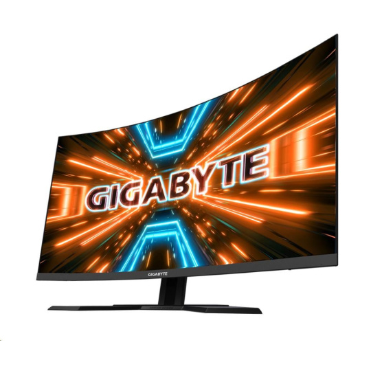GIGABYTE LCD - 31.5" herný monitor G32QC A, 2560x1440 QHD, 350 cd/m2, 1 ms, 2xHDMI 2.0, 1xDP 1.2, 2xUSB 3.0, krivka, VA