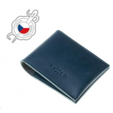Peňaženka z pravej hovädzej kože FIXED, modrá
