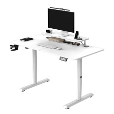 Pracovný stôl, elektricky nastaviteľná výška, 120X60 cm, 72-117 cm, HIGHLANDER WHITE, biely, ULTRADESK Pracovný stôl, elektricky nastaviteľná výška, 120X60 cm, 72-117 cm, HIGHLANDER WHITE, biely, ULTRADESK