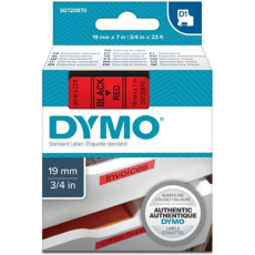 páska DYMO 45807 D1 Black On Red Tape (19mm)