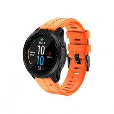 RhinoTech řemínek pro Garmin QuickFit sportovní silikonový 26mm oranžový