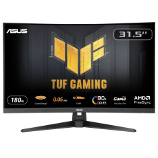 ASUS LCD TUF Gaming VG32WQ3B, 31.5" 2560x1440, 180Hz, 1ms, 350nits, Curved, FF, Repro, DP, HDMI, Audio, Vesa, Black ASUS LCD TUF Gaming VG32WQ3B, 31.5" 2560x1440, 180Hz, 1ms, 350nits, Curved, FF, Repro, DP, HDMI, Audio, Vesa, Black