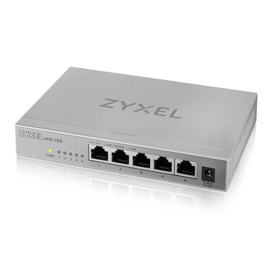 Zyxel XMG-105 5 Ports 2,5G + 1 SFP+ MultiGig unmanaged Desktop Switch