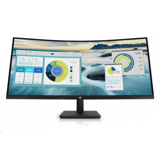 HP LCD P34hc 34" širokouhlý VA (3440x1440, 5ms, 250nits, 3500:1,DP, HDMI, USB-C(DP, 65W out),USB 3.2 4x, 3w Repro