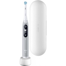 Oral-B iO Series 6 Grey Opal elektrický zubní kartáček, magnetický, 5 režimů, tlakový senzor, AI, pouzdro Oral-B iO Series 6 Grey Opal elektrický zubní kartáček, magnetický, 5 režimů, tlakový senzor, AI, pouzdro